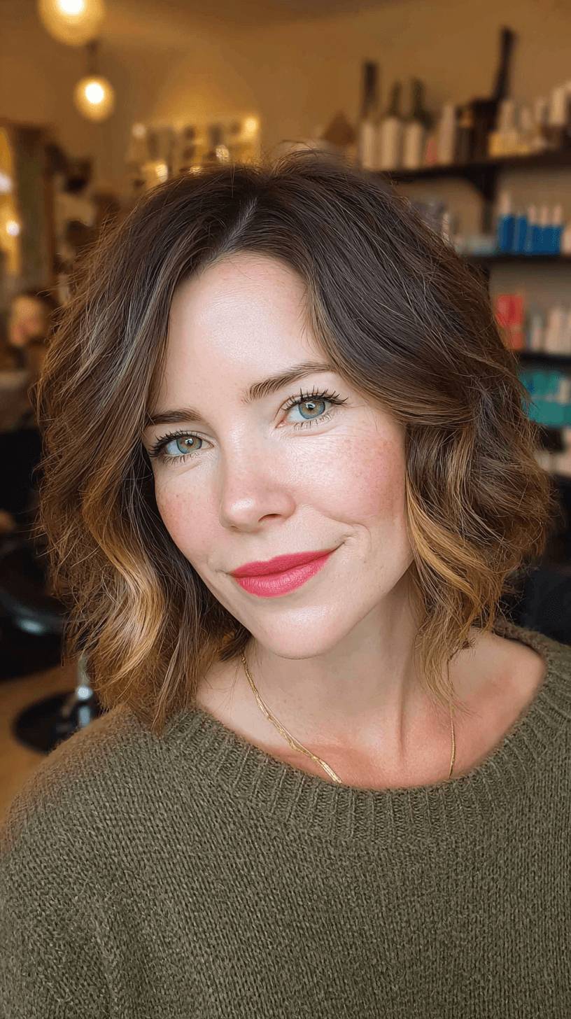 Soft Textured Waves with Subtle Highlights