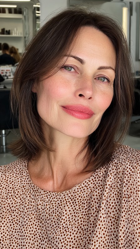 Stylish Medium-Length Textured Cut with Subtle Layers