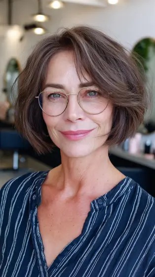 Textured Bob with Soft Volume and Face-Framing Layers