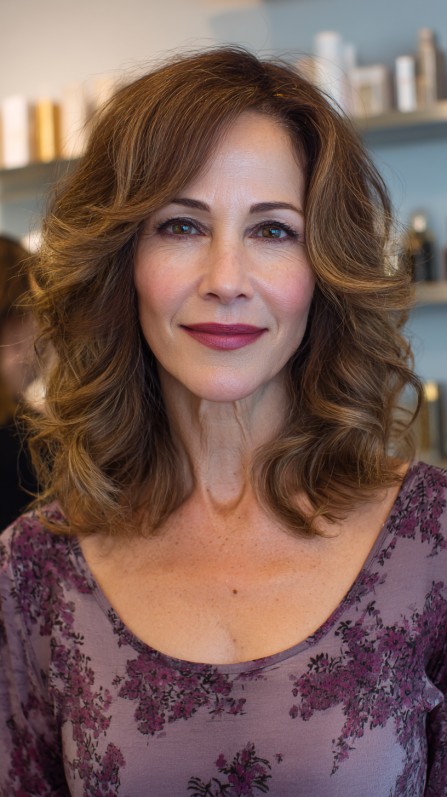 Textured Shoulder-Length Cut with Soft Waves