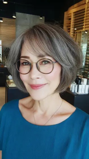 Textured Wispy Bob with Soft Layers