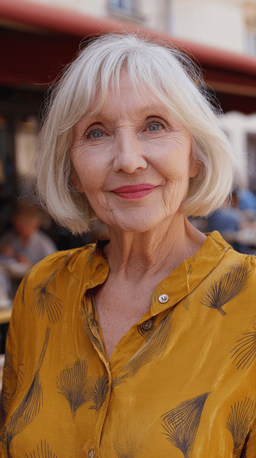 Chic Softly Layered Bob with Gentle Waves