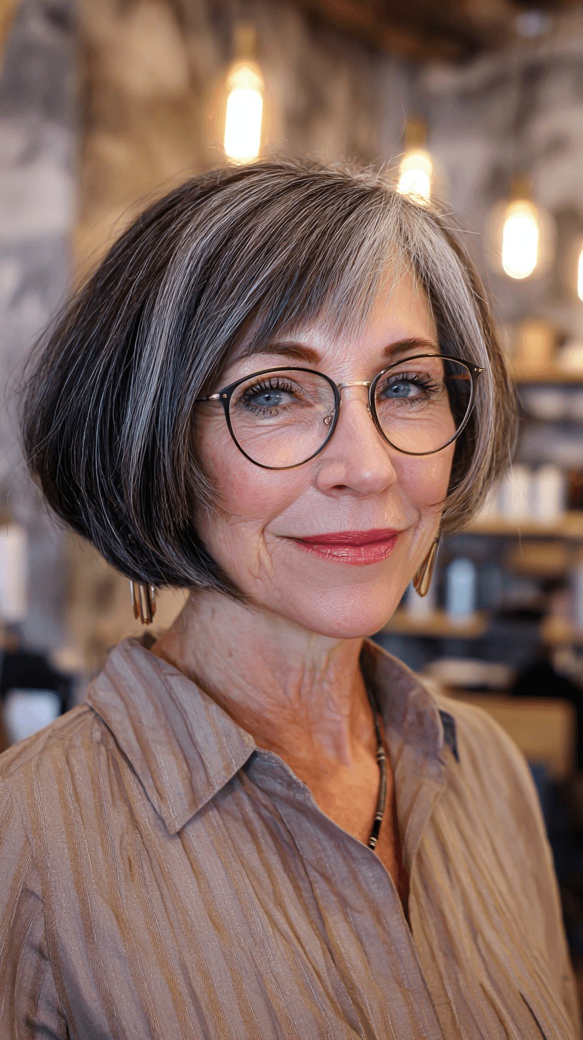 Classic Inverted Bob with Subtle Highlights