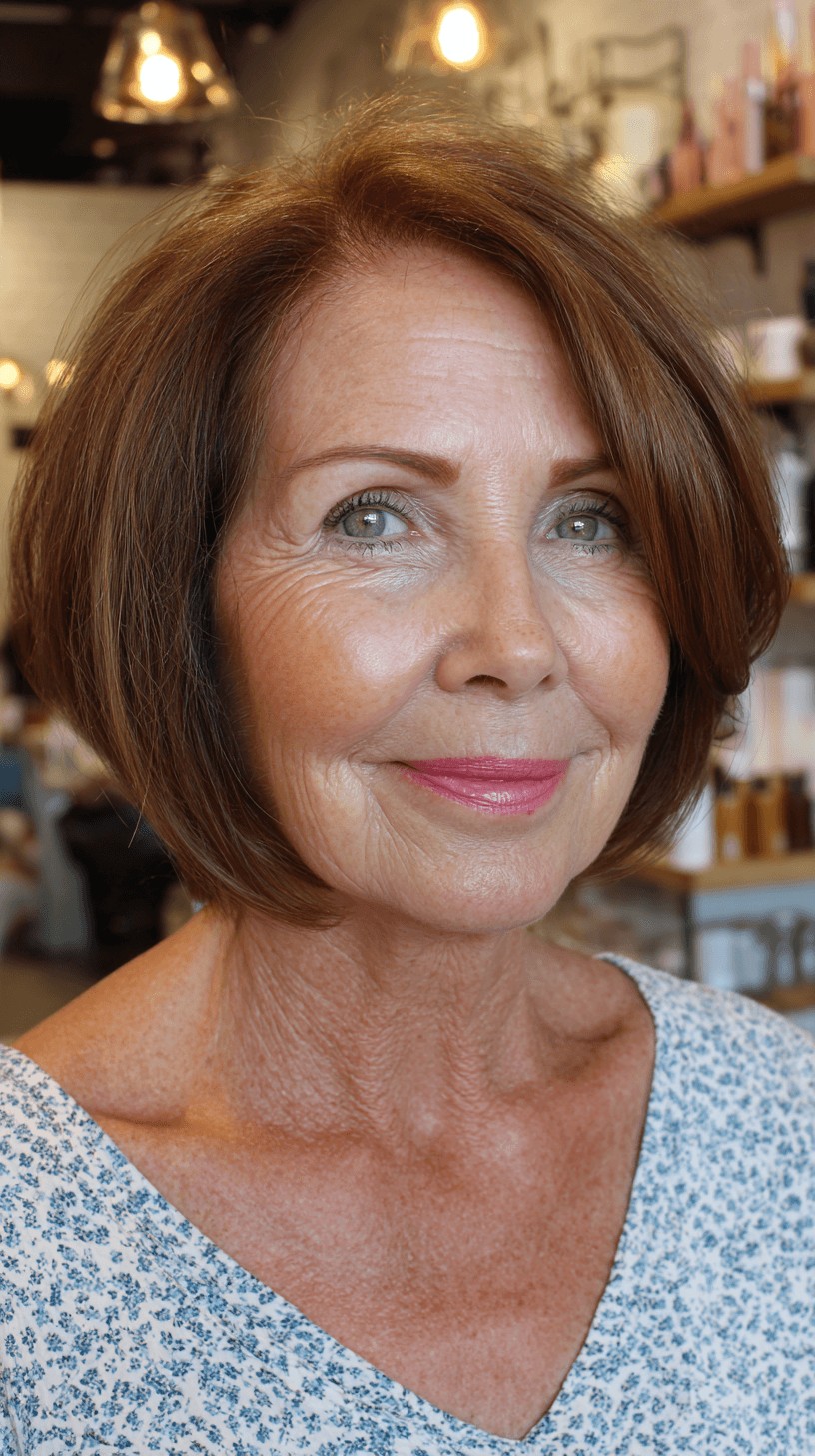 Classic Textured Bob with Subtle Volume