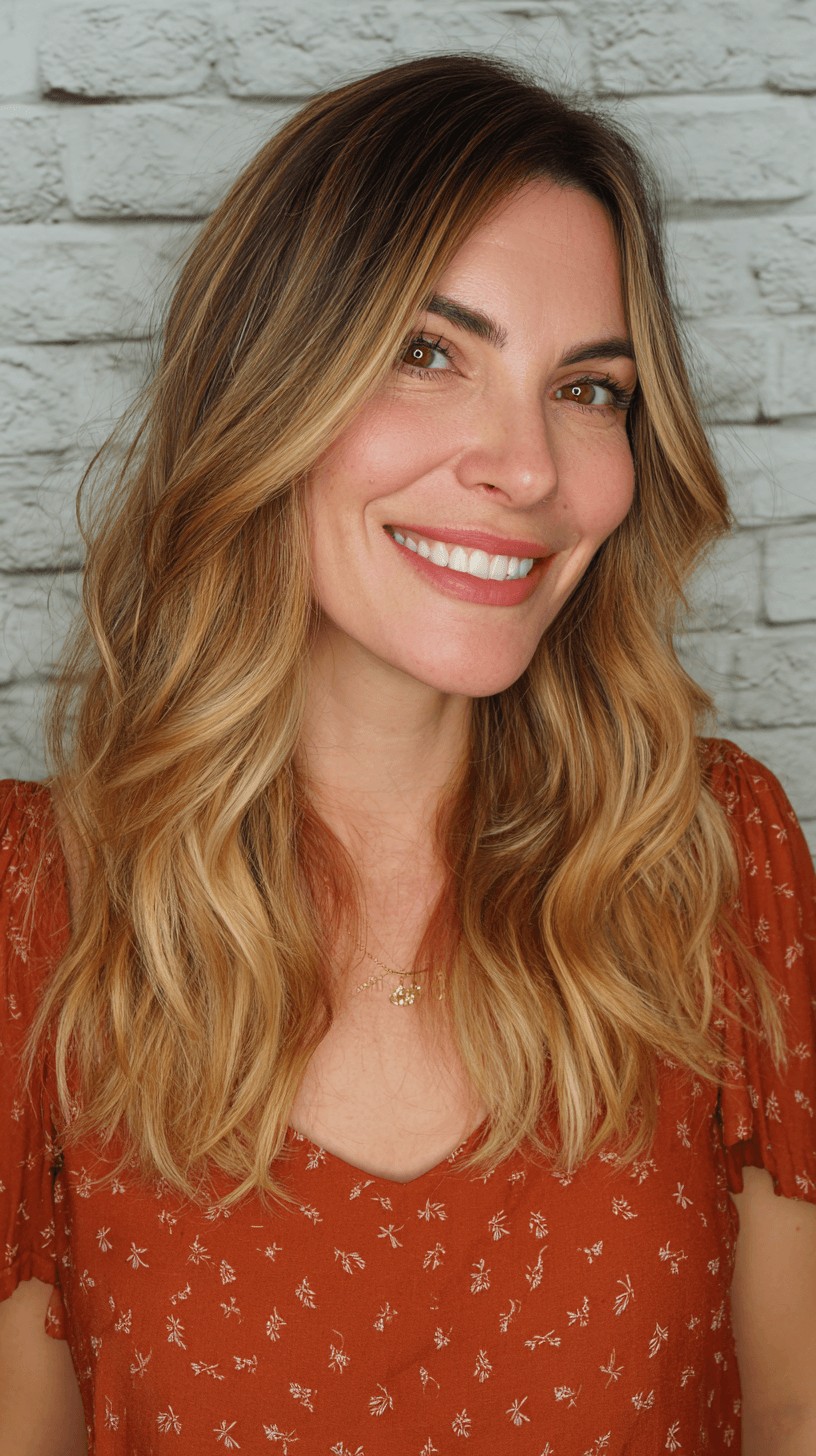 Effortless Beachy Waves with Luminous Balayage