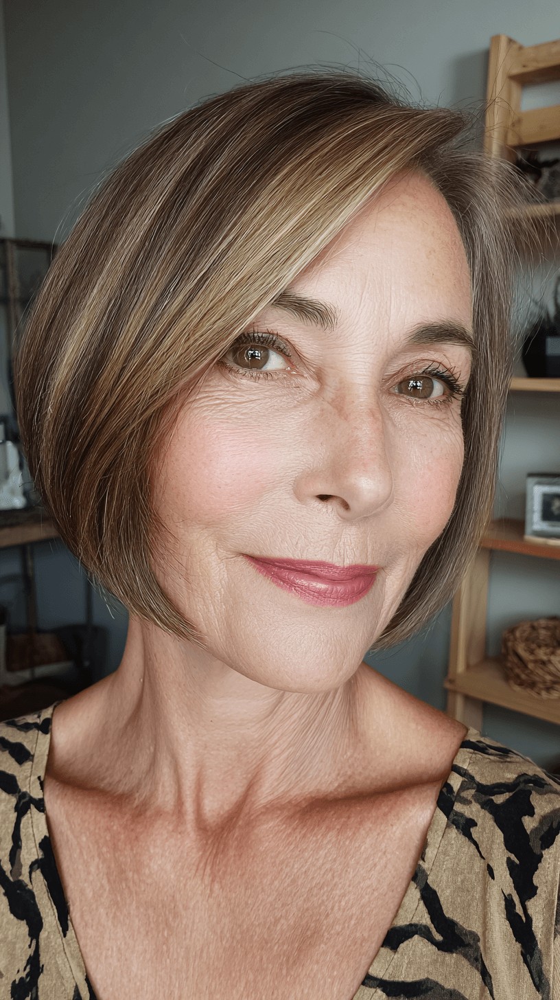 Modern Sleek Bob with Subtle Highlights