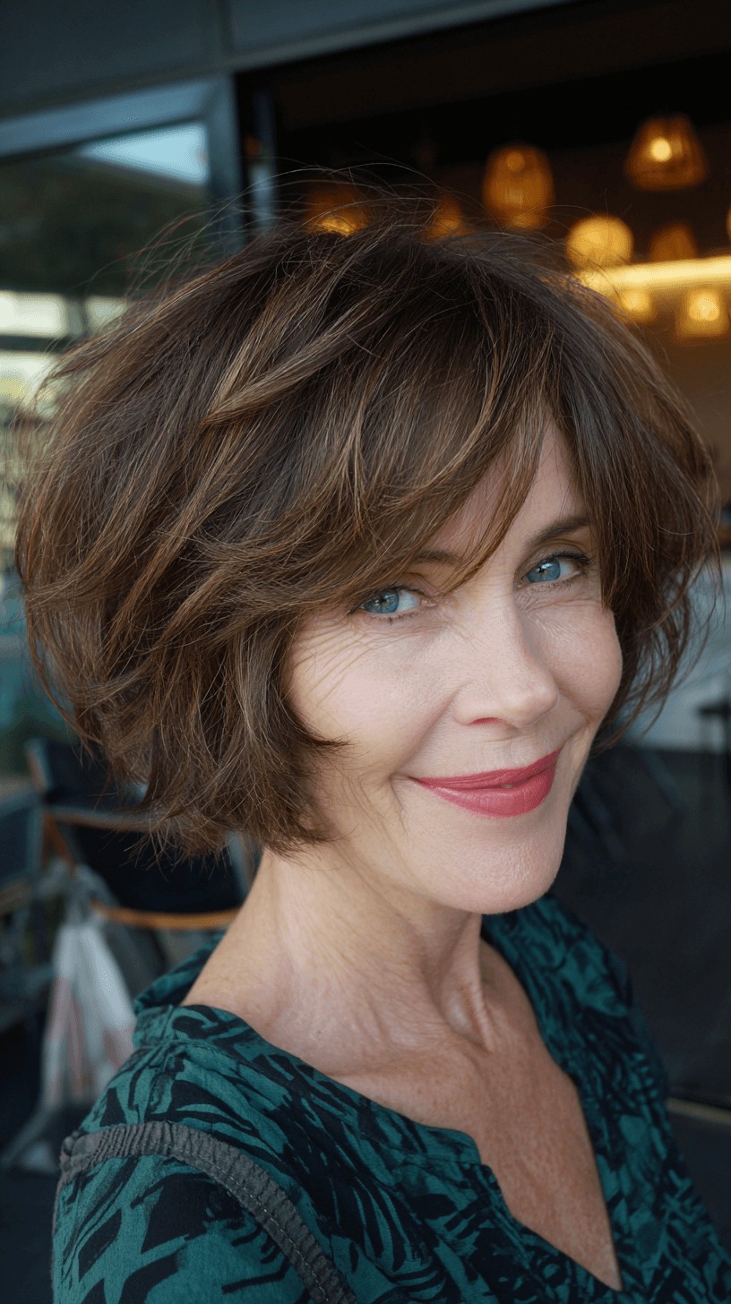 Textured Bob with Effortless Volume