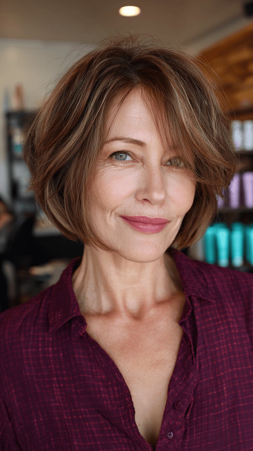 Textured Bob with Subtle Face-Framing Layers