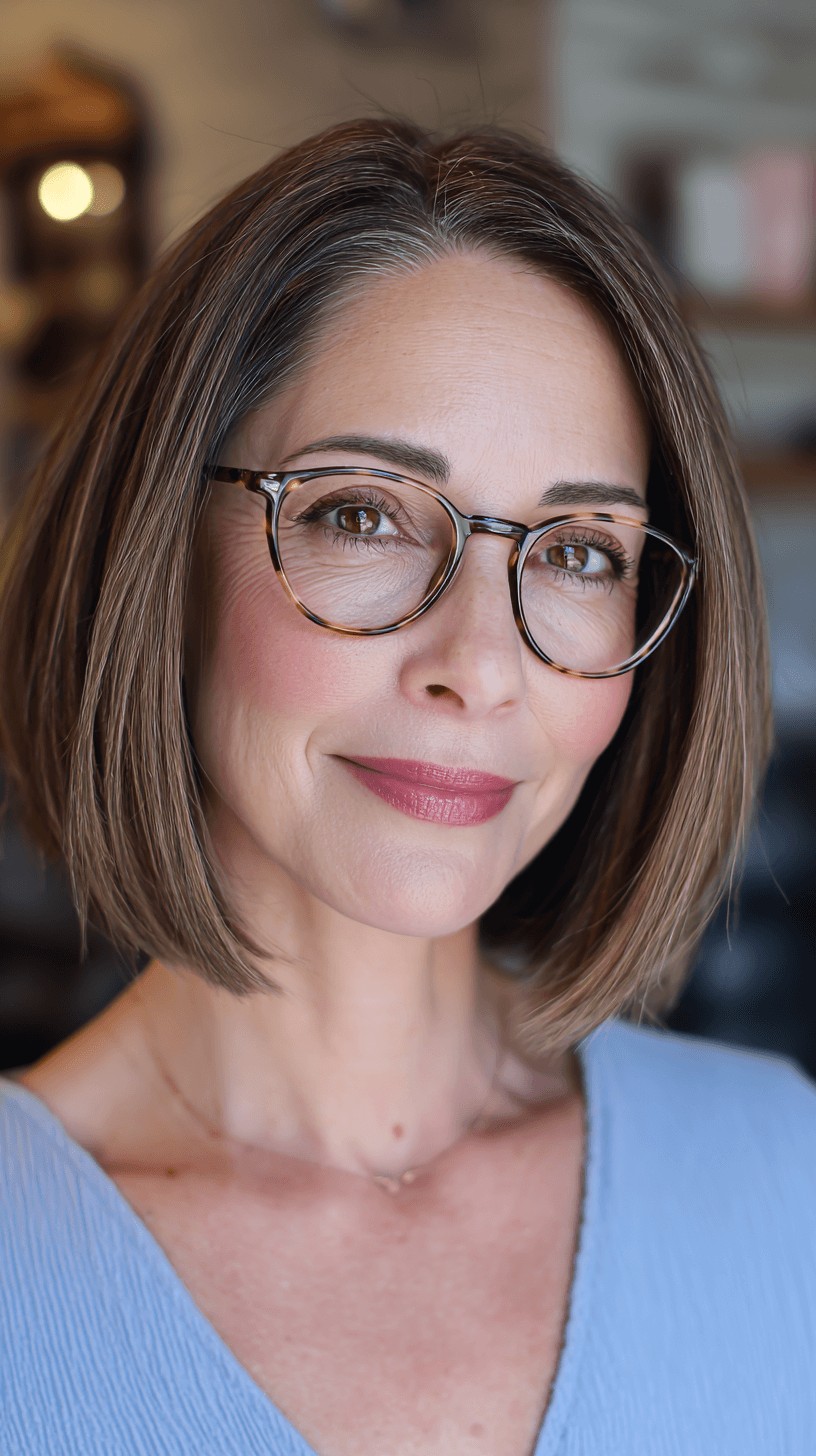 Modern Textured Bob with Soft Face-Framing Layers