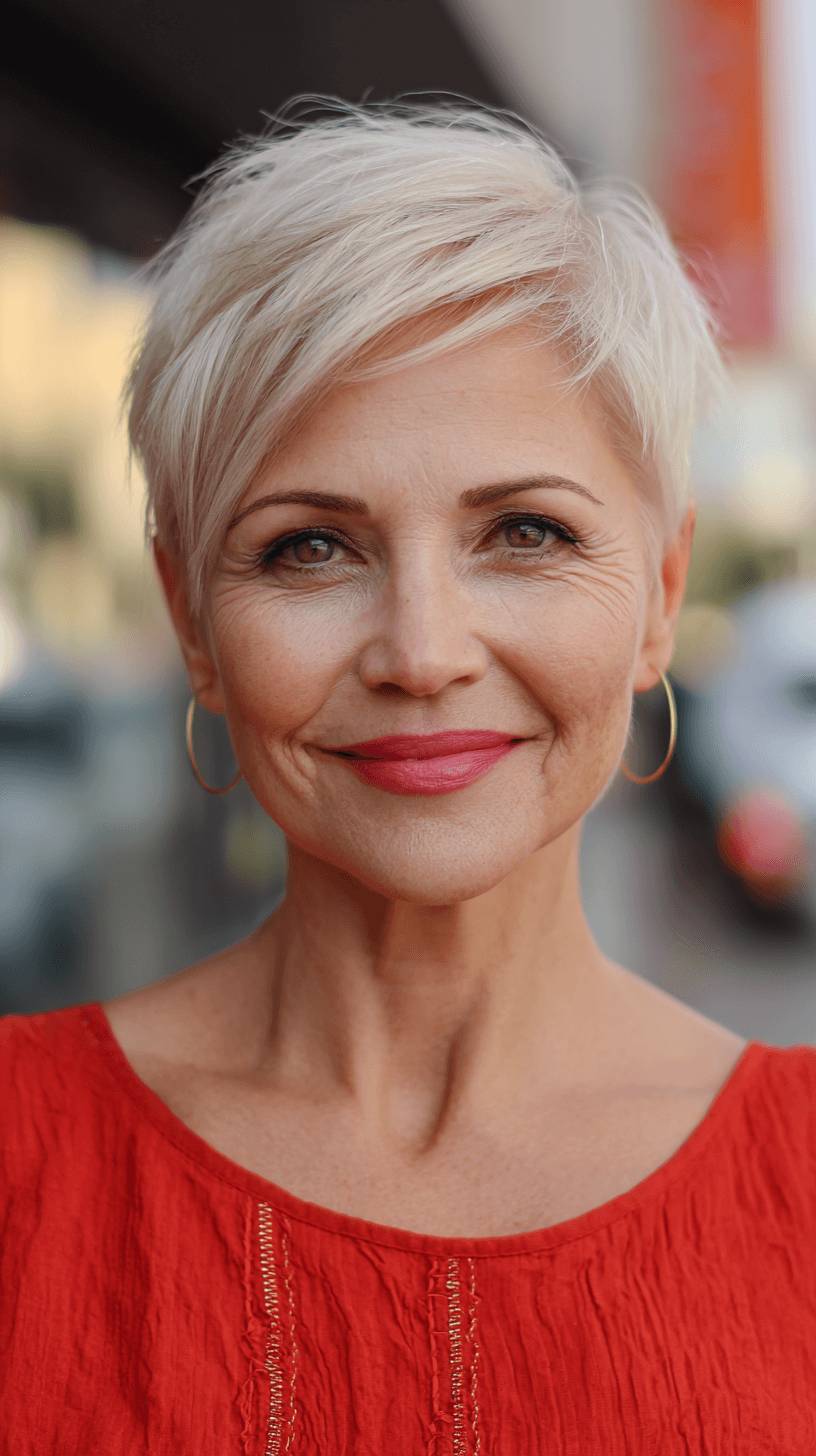 Chic Textured Pixie Cut with Subtle Layers