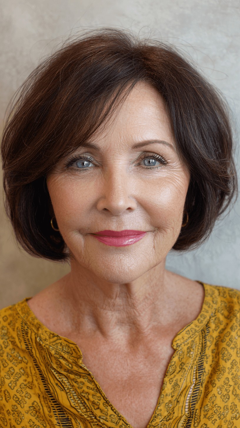 Charming Frayed Bob with Subtle Layers