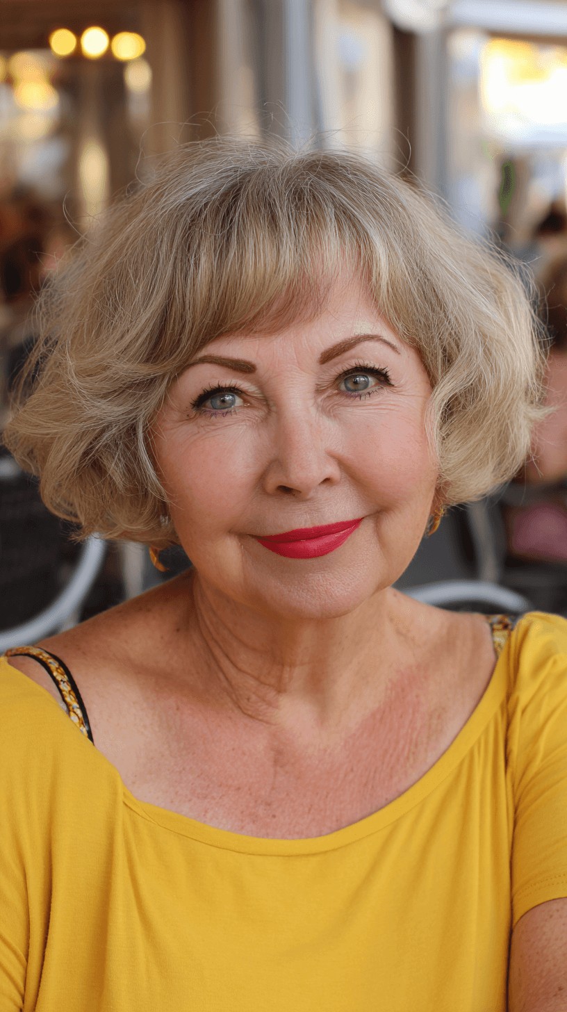 Charming Soft Textured Bubble Bob with Subtle Volume