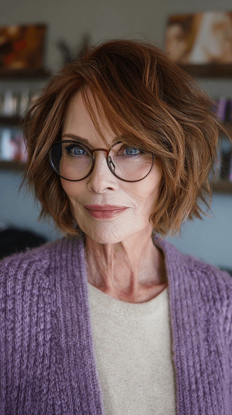 Chic Frayed Bob with Soft Texture and Subtle Layers