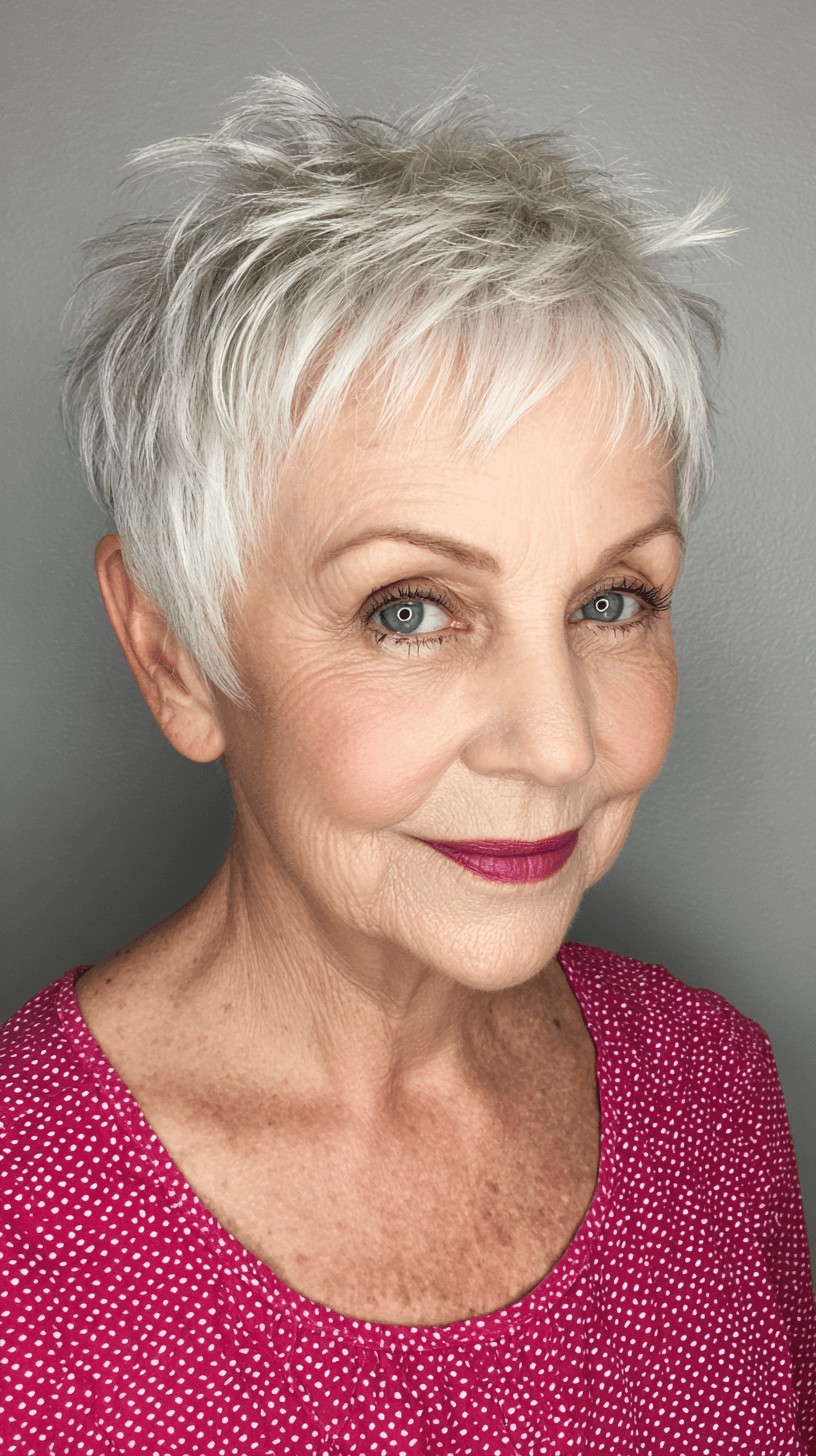 Chic Short Layered Pixie with Textured Finish