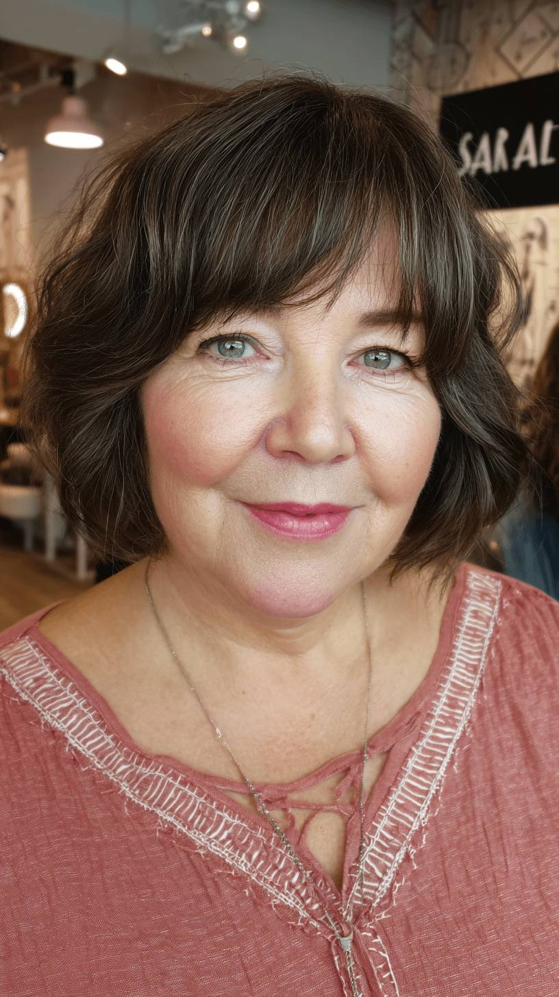 Chic Textured Bob with Soft Waves