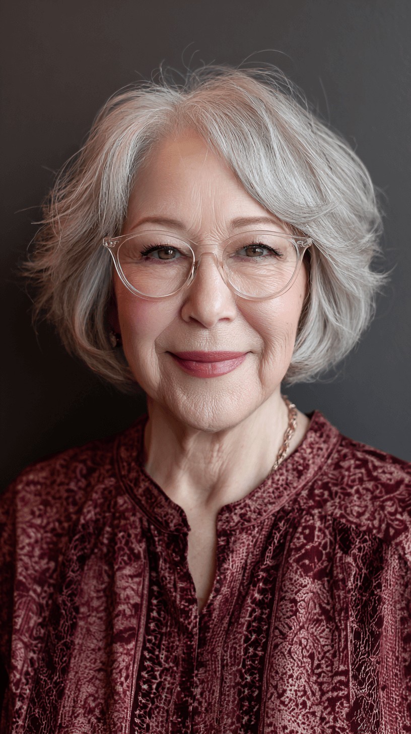 Chic Textured Frayed Bob with Effortless Volume