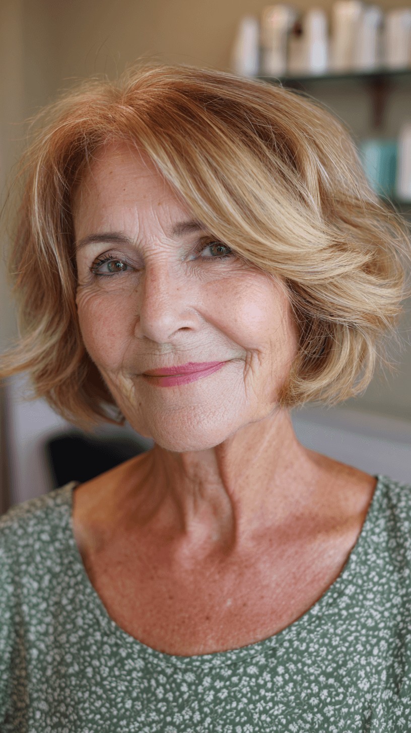 Chic Textured Frayed Bob with Natural Volume