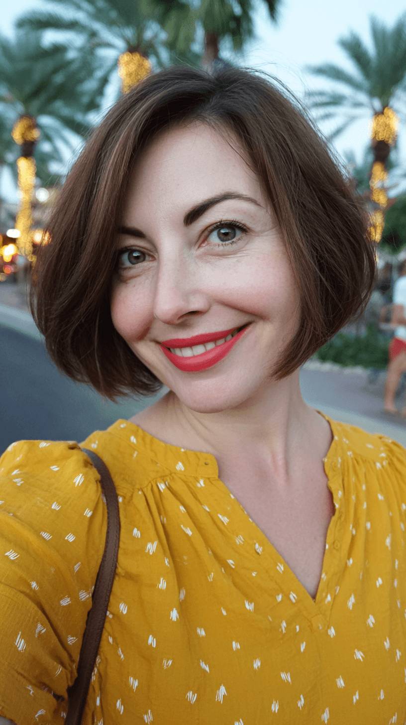 Chic Textured Lob with Soft Volume