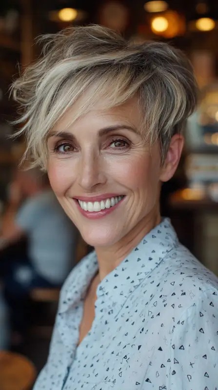 Chic Textured Pixie with Soft Feathered Layers