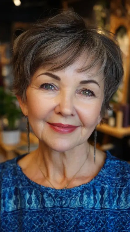 Chic Textured Short Cut with Subtle Layers