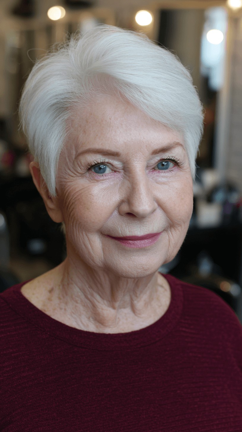 Chic Textured Silver Crop with Flattering Layers