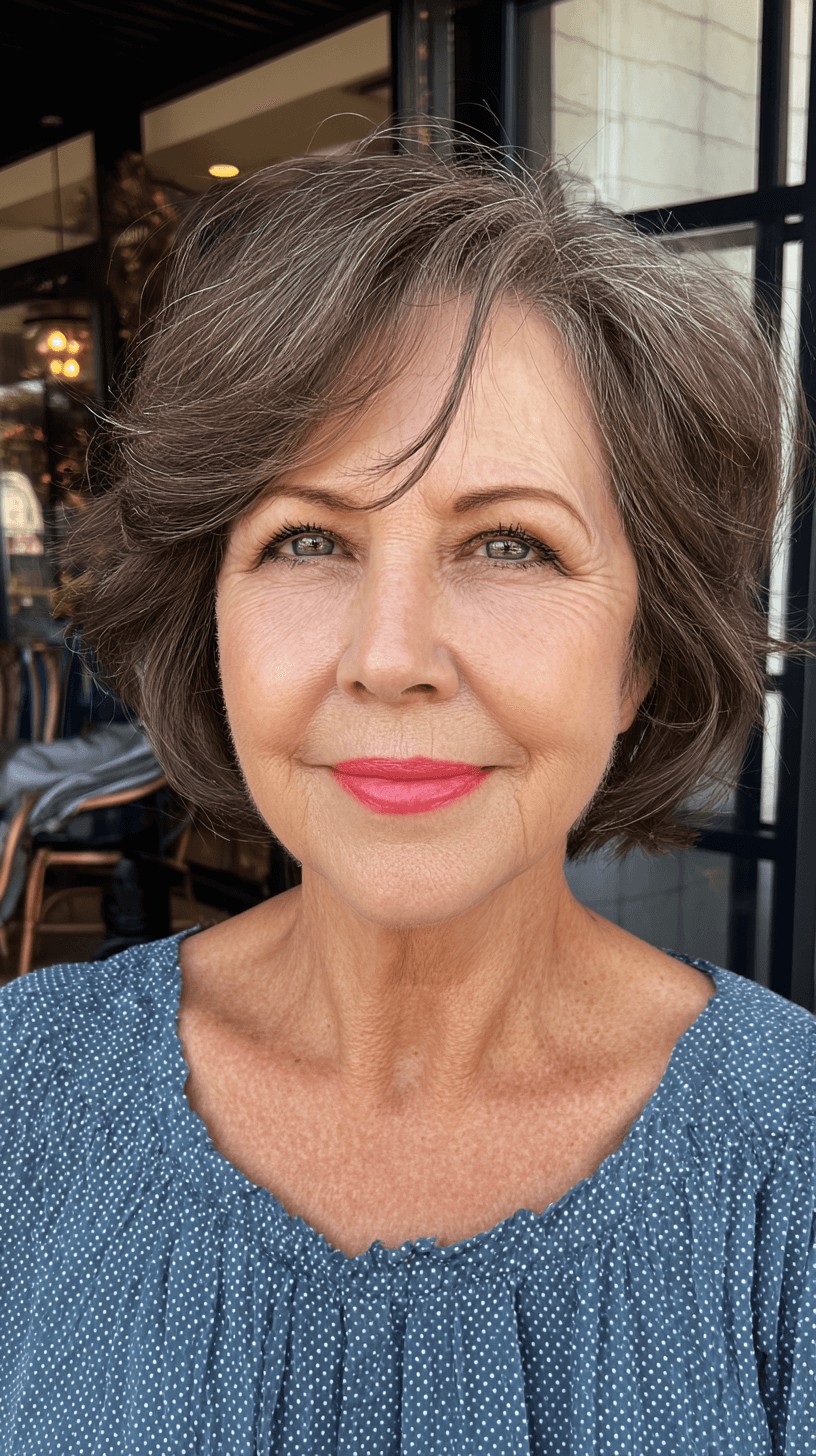 Chic Voluminous Frayed Bob with Soft Movement