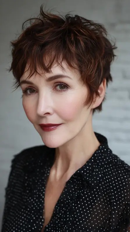 Choppy Textured Pixie Cut with Subtle Layers