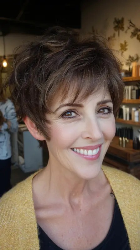 Choppy Textured Pixie Cut with Subtle Volume