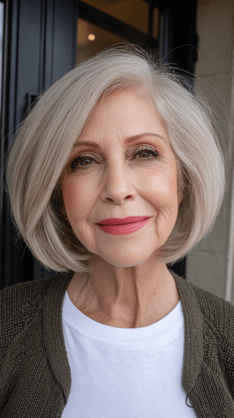 Classic Soft Layered Bob with Subtle Movement