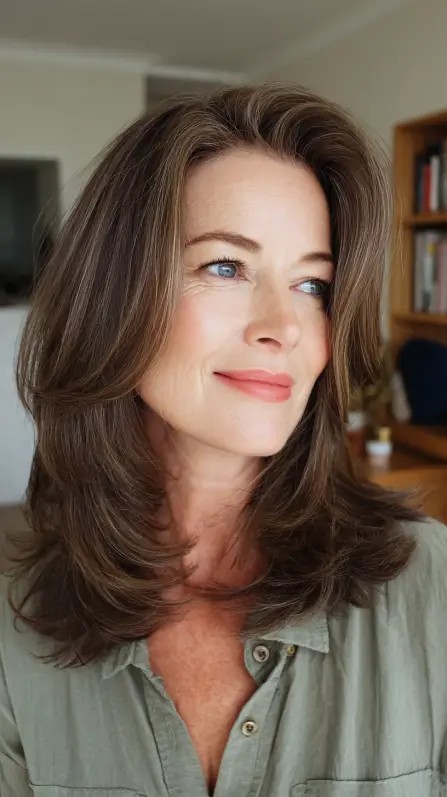 Elegant Long Layers with Soft Volume and Movement