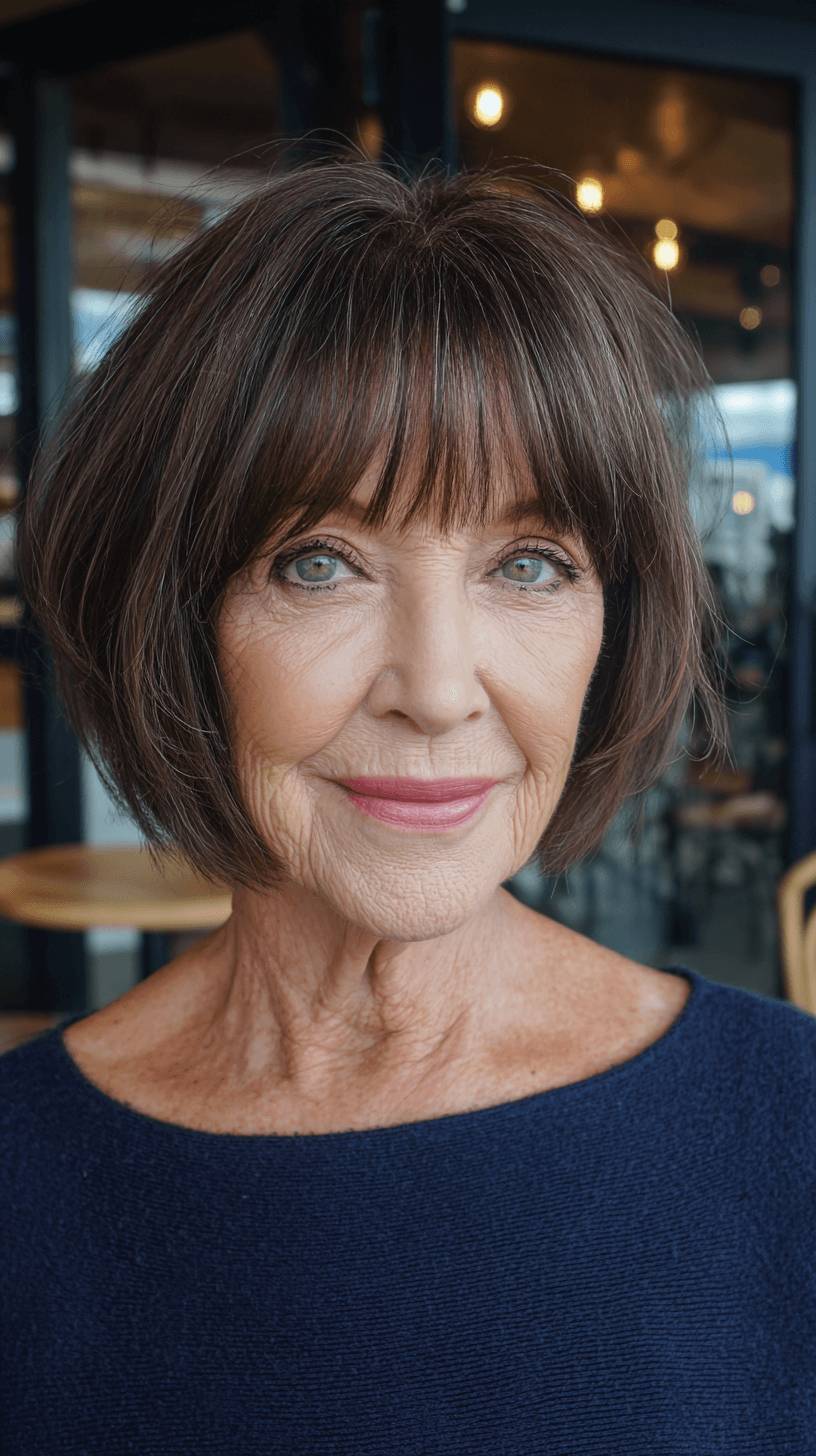 Modern Shaggy Bob with Playful Bangs