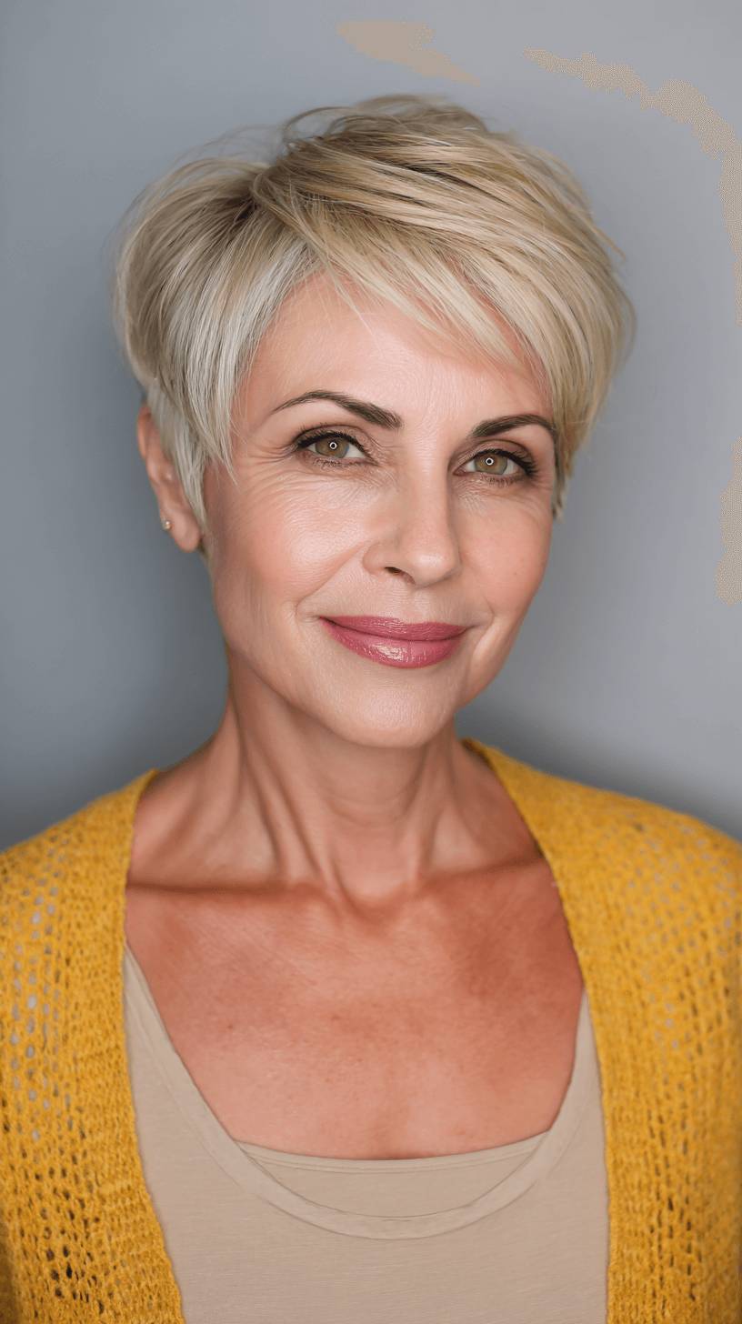 Modern Textured Pixie Cut for Timeless Elegance