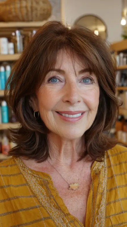 Natural Textured Layered Cut for Mature Women