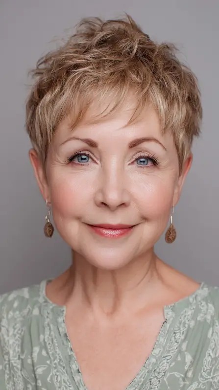 Playful Textured Pixie Cut with Soft Layers