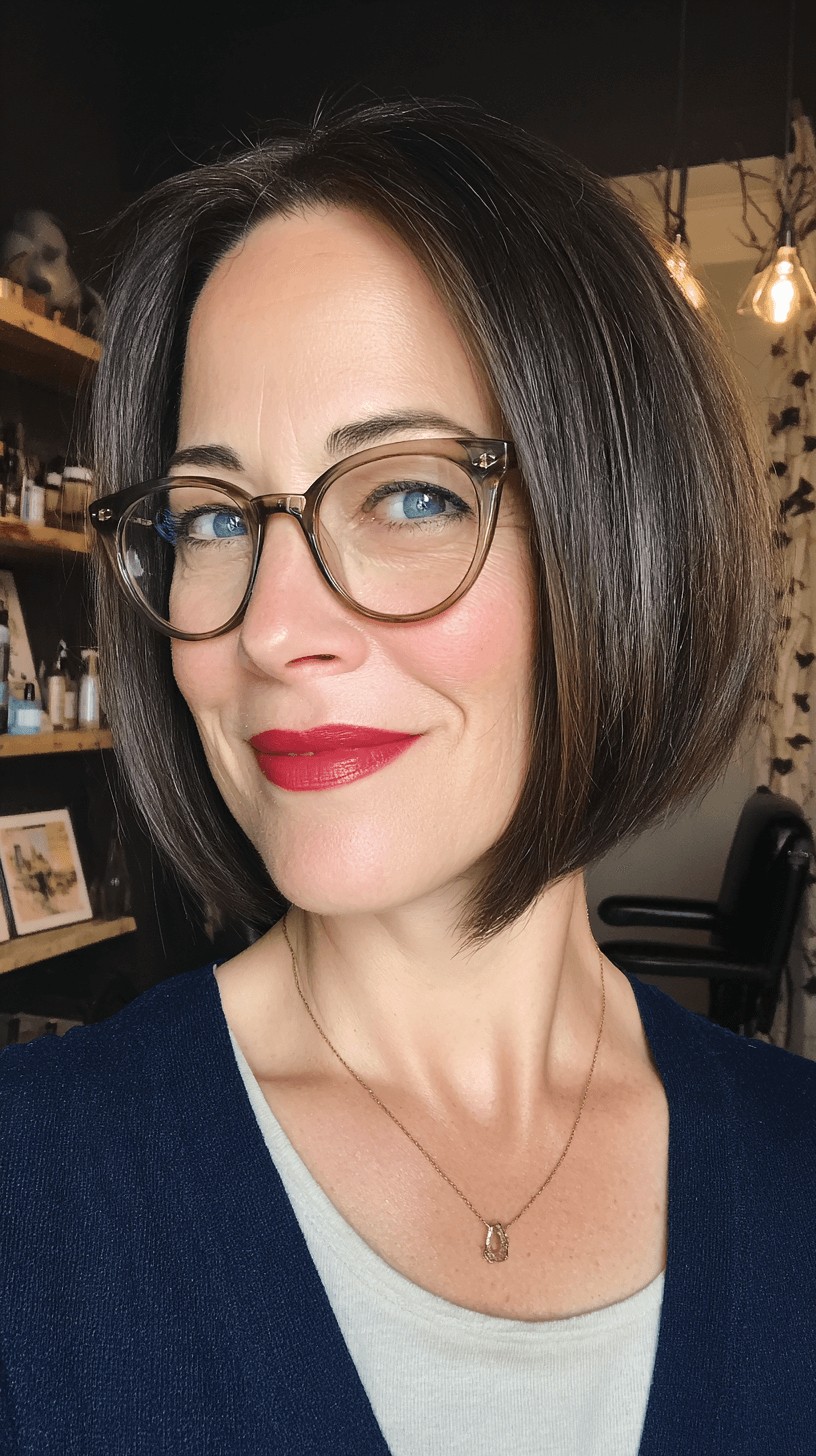 Sleek Modern Bob with Subtle Textured Layers