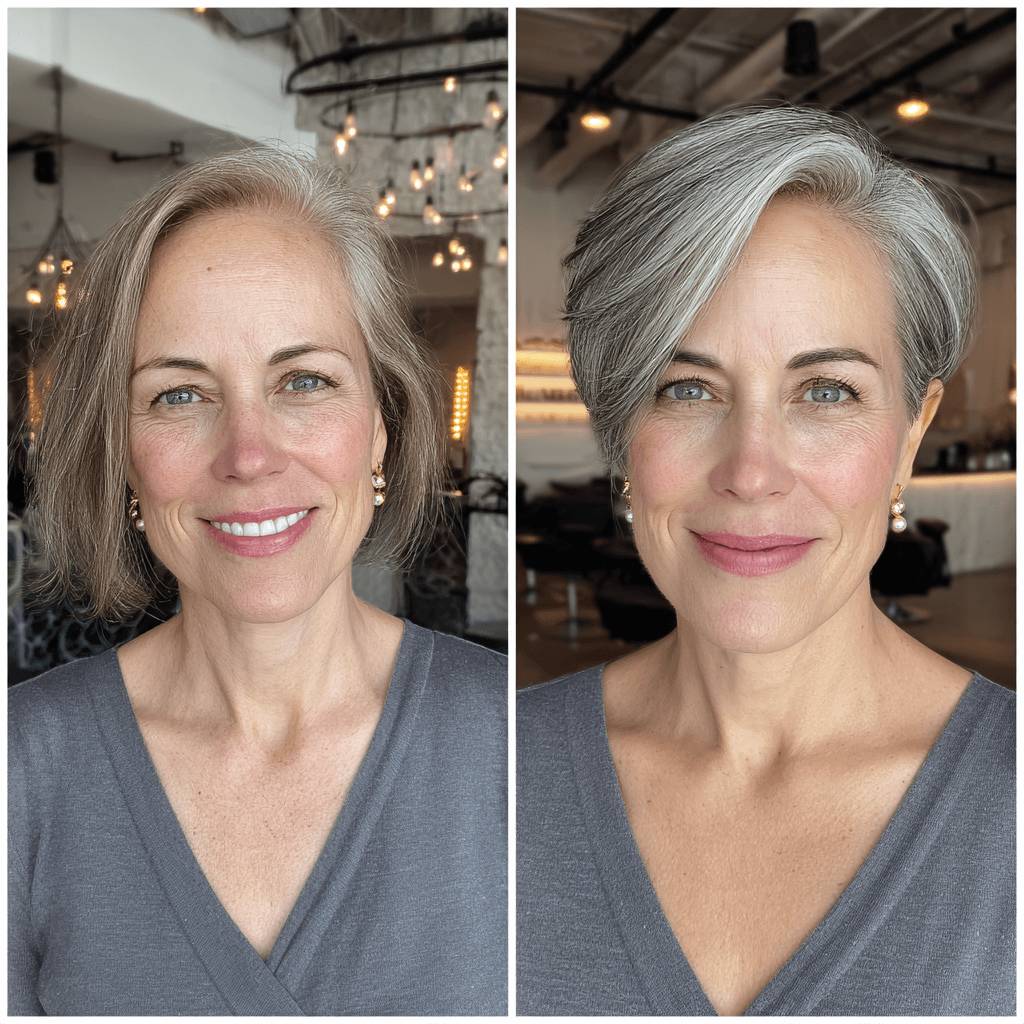 Sleek Side-Parted Pixie with Soft Textured Layers