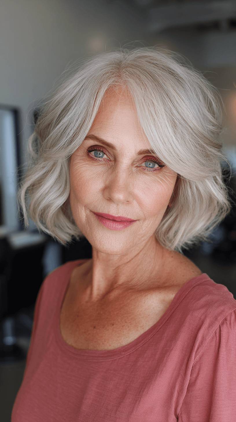 Soft Beachy Shaggy Bob with Gentle Waves