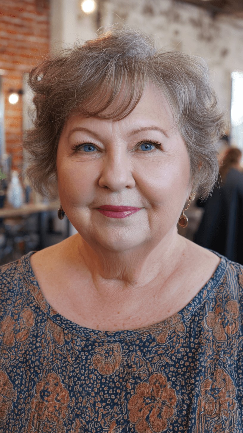 Softly Curled Textured Frayed Bob