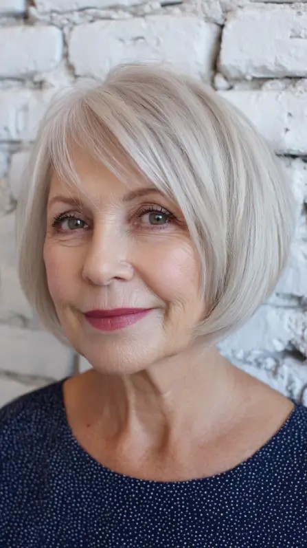 Softly Textured Short Bob with Subtle Highlights