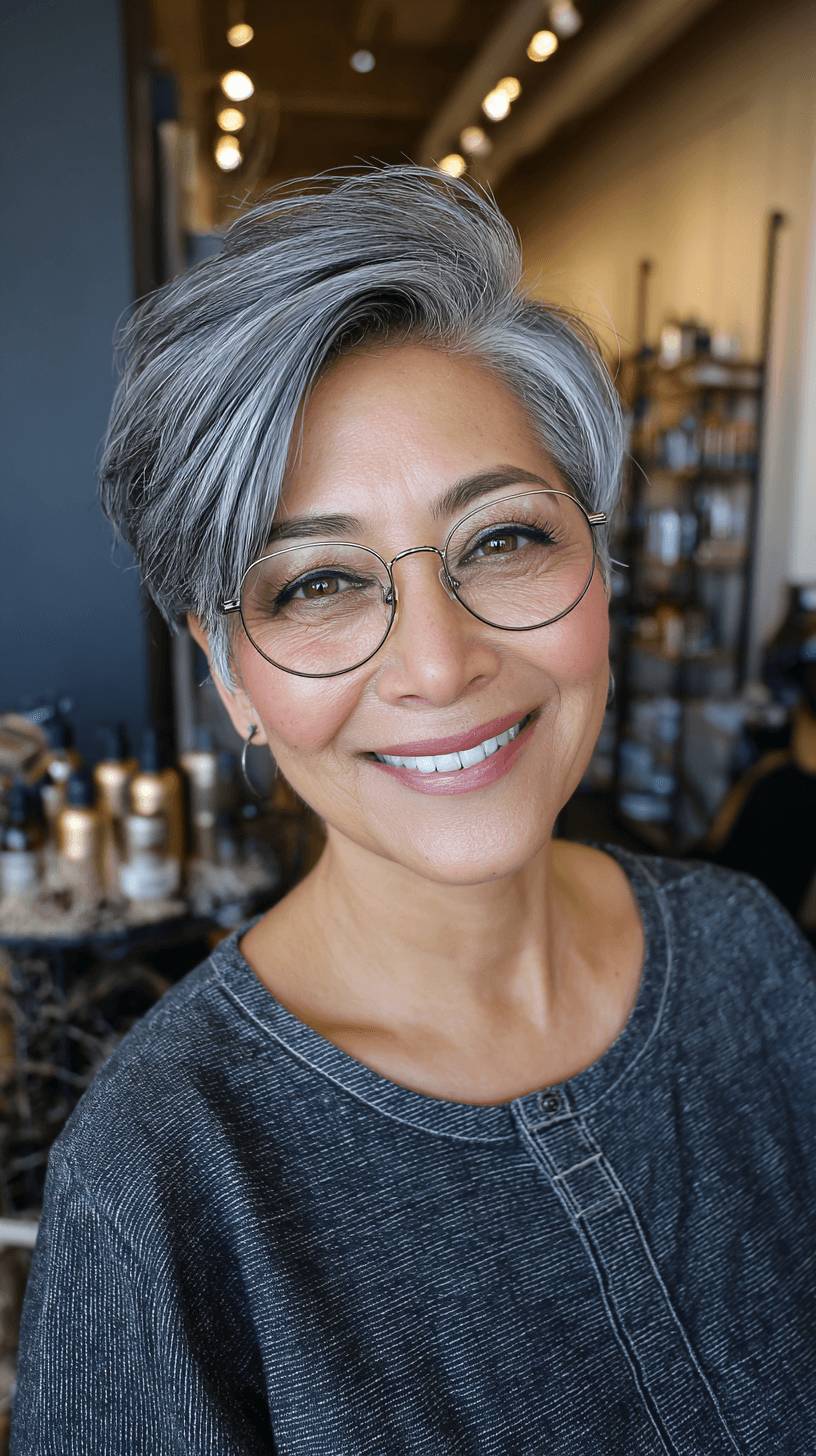 Stylish Asymmetrical Pixie Cut with Soft Layers