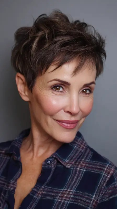 Stylish Textured Pixie Cut with Effortless Movement