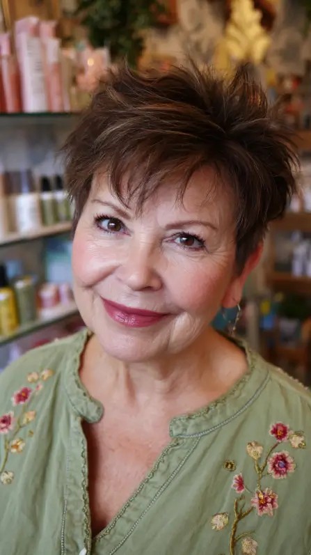 Textured Choppy Pixie Cut with Playful Volume