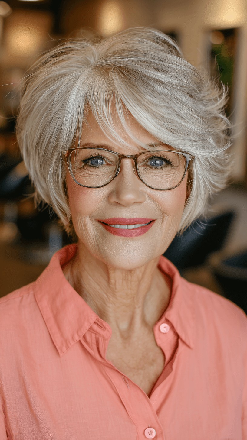 Textured Frayed Bob with Soft Layers and Volume