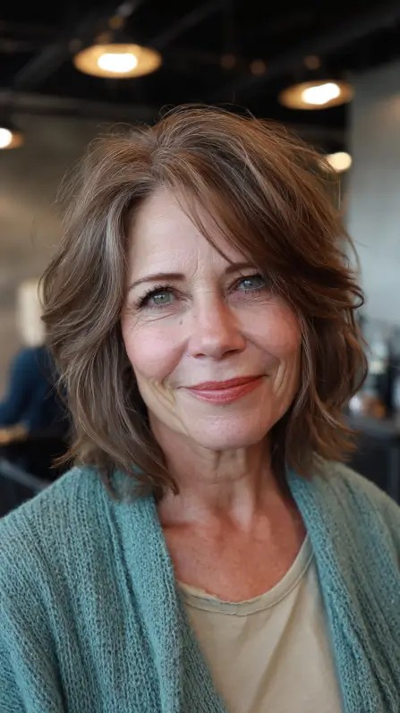 Textured Layered Bob with Soft Volume