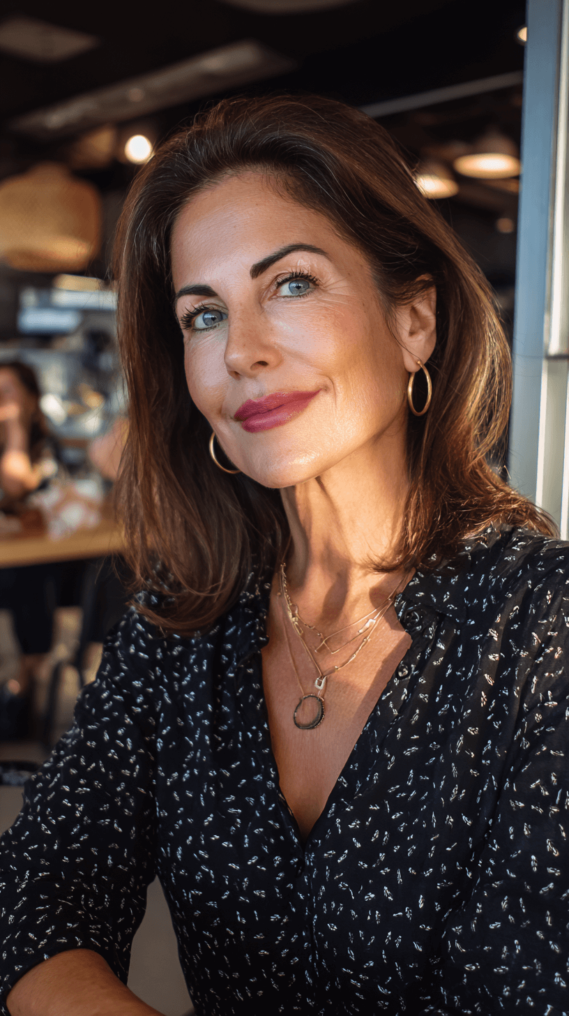 Classic Medium Length Cut with Subtle Face-Enhancing Layers