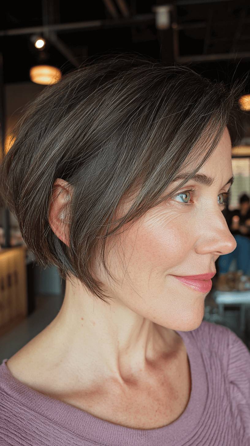 Edgy Asymmetrical A-Line Bob with Soft Layers