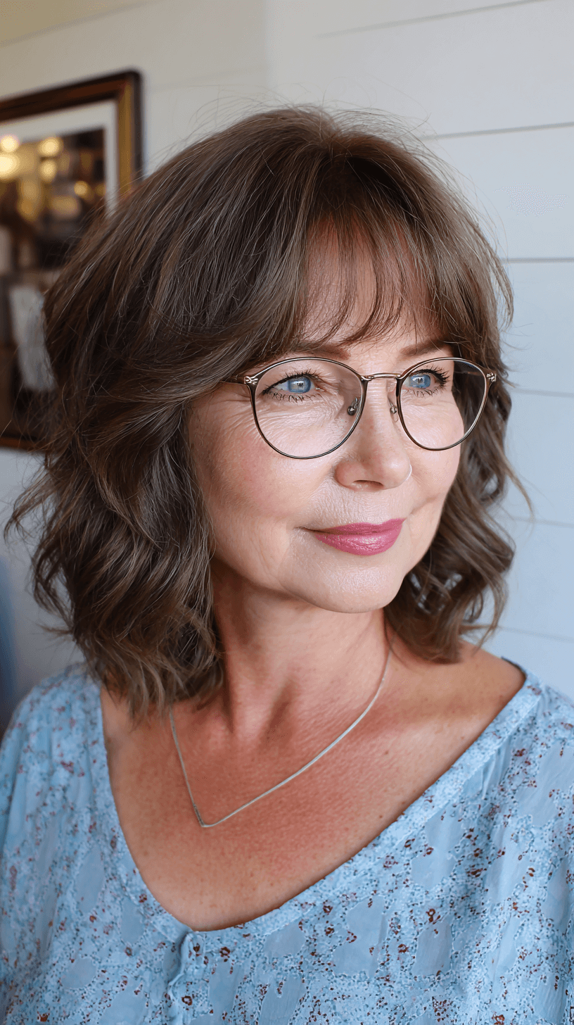 Effortlessly Chic Medium Length Cut with Soft Waves