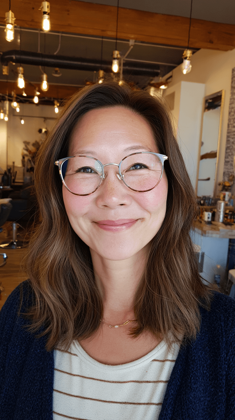 Smooth Textured Medium Cut with Subtle Waves