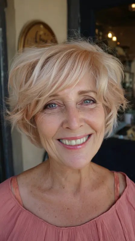 Textured Soft Pixie Bob with Gentle Waves