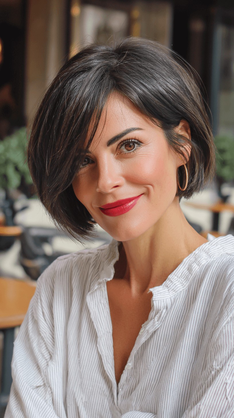 Chic Textured Bob with Subtle Volume